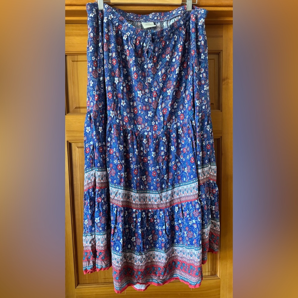 Knox Rose Blue and Red Floral Dress